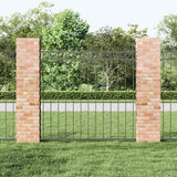 Vidaxl hecelement grijs 170 x 150 cm staal