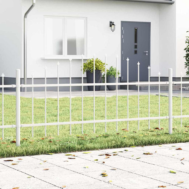 Vidaxl tuinhek woerden 170 x 115 cm gepoedercoat staal wit