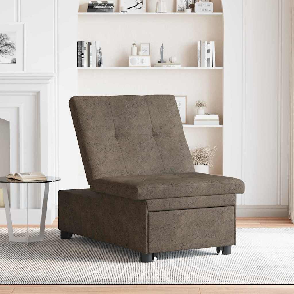 Vidaxl slaapbank donkergrijs 194 x 67 x 82 cm huahua stof