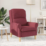 Vidaxl fauteuil wijnrood stof