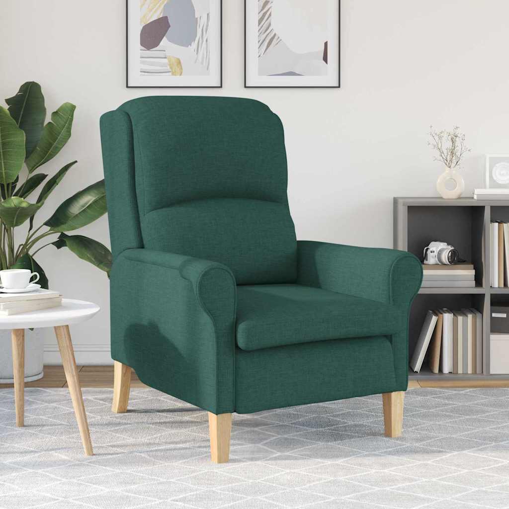 Vidaxl fauteuil donkergroen stof