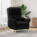 Vidaxl fauteuil zwart zachte sherpa stof