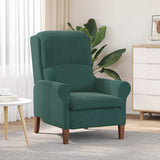 Vidaxl fauteuil donkergroen fluweel