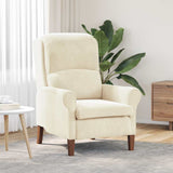 Vidaxl fauteuil crème fluweel