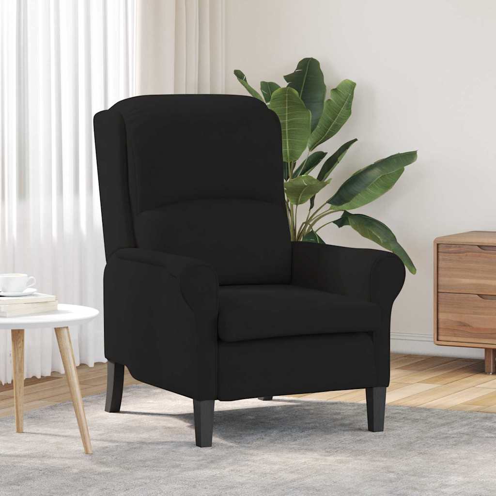 Vidaxl fauteuil zwart 76 x 94 x 102 cm microvezel
