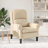 Vidaxl fauteuil crème 76 x 94 x 102 cm microvezel