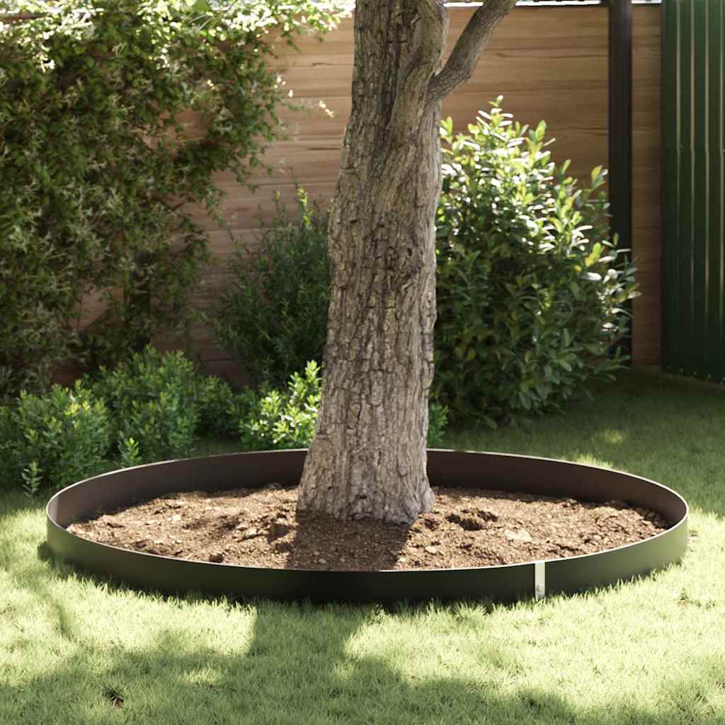 Vidaxl wortelbegrenzer met metalen strip 0,7 x 10 m polyetheen zwart