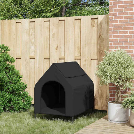 Vidaxl huis voor huisdieren zwart 90 x 65 x 83 cm staal
