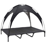 Vidaxl hondenbed zwart 122 x 93 x 106,5 cm staal