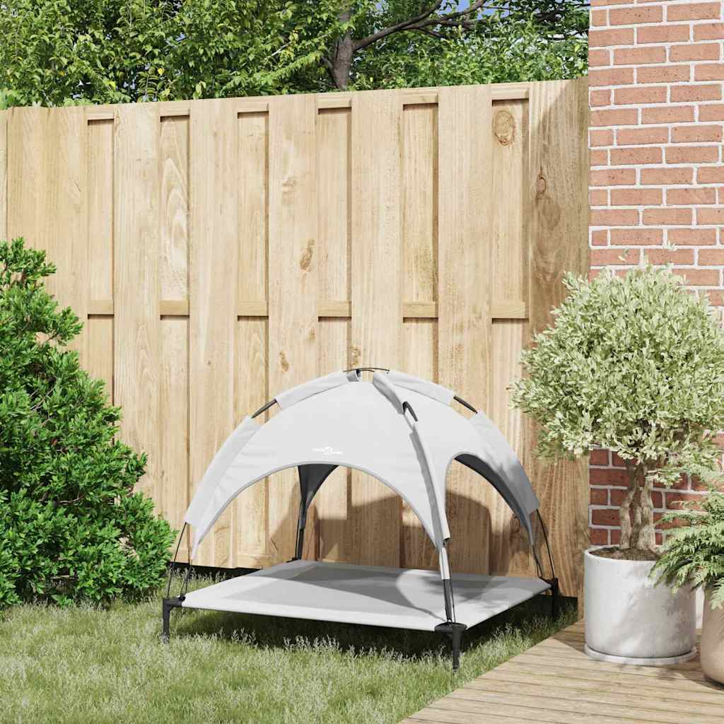 Vidaxl hondenbed zilvergrijs 90 x 81 x 80,5 cm staal