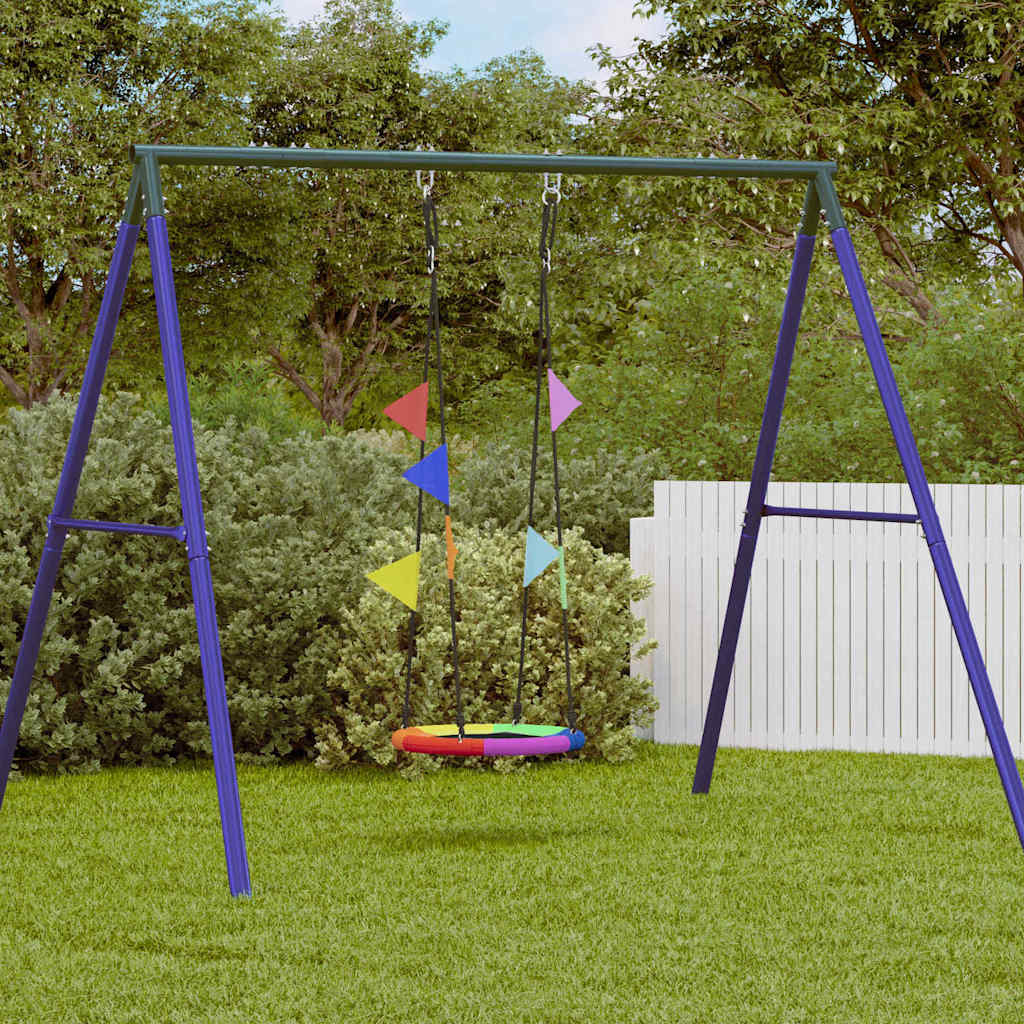 Vidaxl nestswing blauw 60 x 60 x 180 cm polyester
