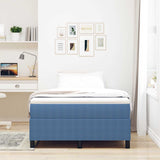 Vidaxl platform bedframe blauw 120 x 200 cm katoen stof