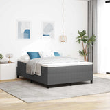 Vidaxl platform bedframe lichtgrijs 140 x 190 cm katoen stof