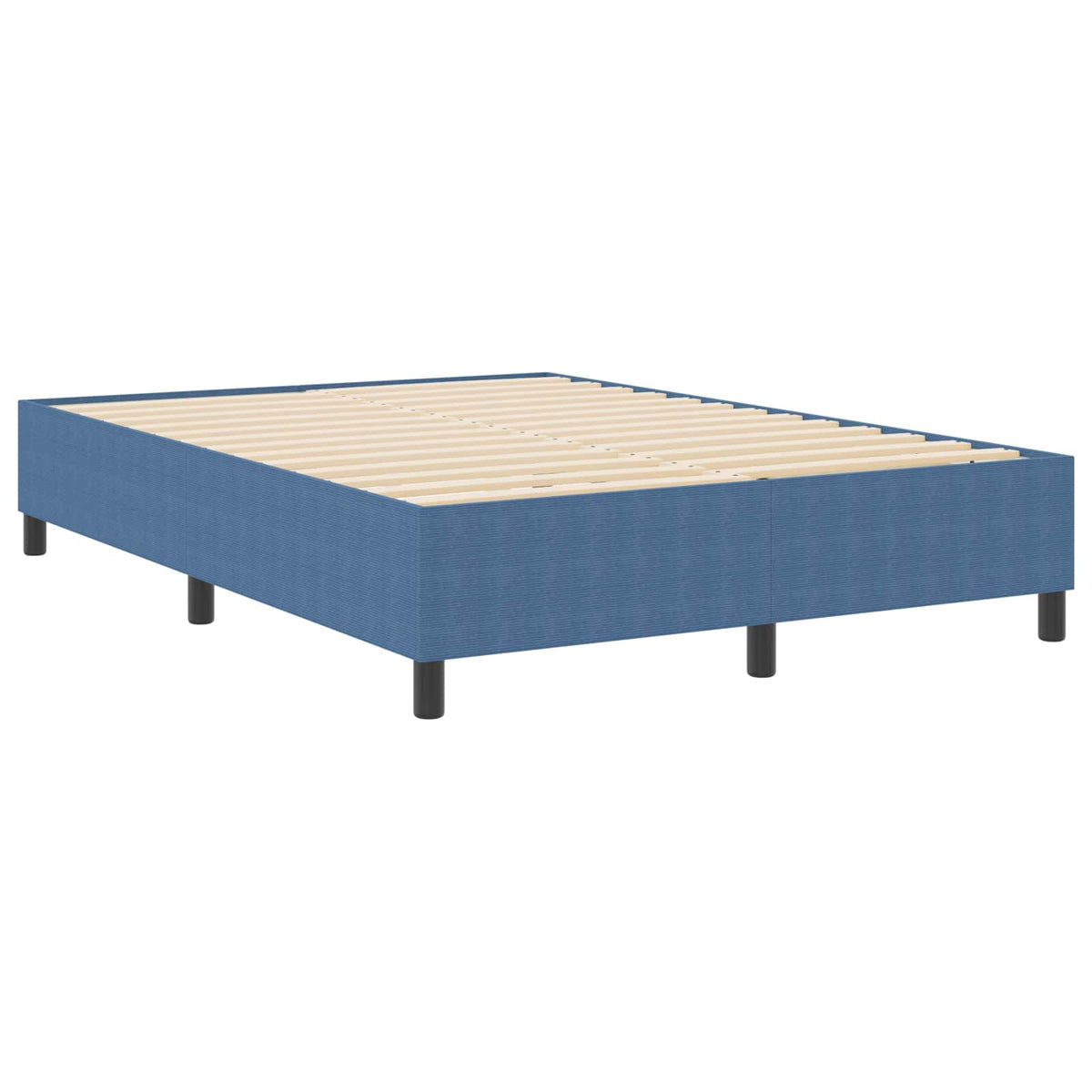 Vidaxl platform bedframe blauw 160 x 200 cm katoen stof