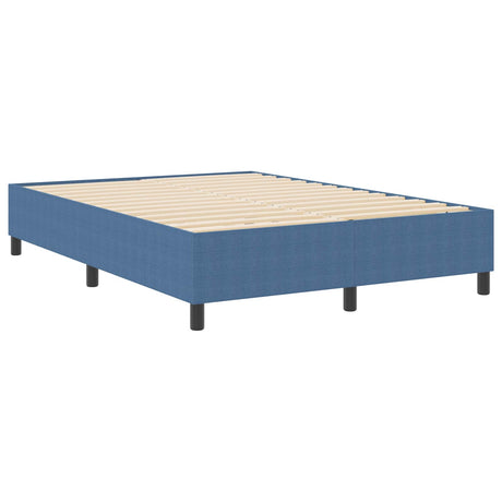 Vidaxl platform bedframe blauw 160 x 200 cm katoen stof