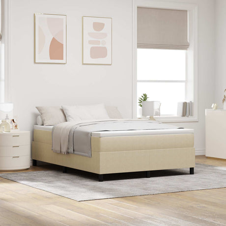 Vidaxl platform bedframe grijs groen 160 x 200 cm katoen stof