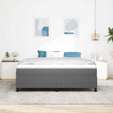 Vidaxl platform bedframe lichtgrijs 180 x 200 cm katoen stof