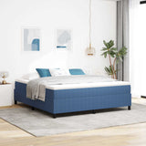 Vidaxl platform bedframe blauw 180 x 200 cm katoen stof