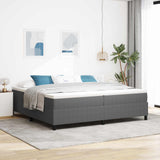 Vidaxl platform bedframe lichtgrijs 200 x 200 cm katoen stof