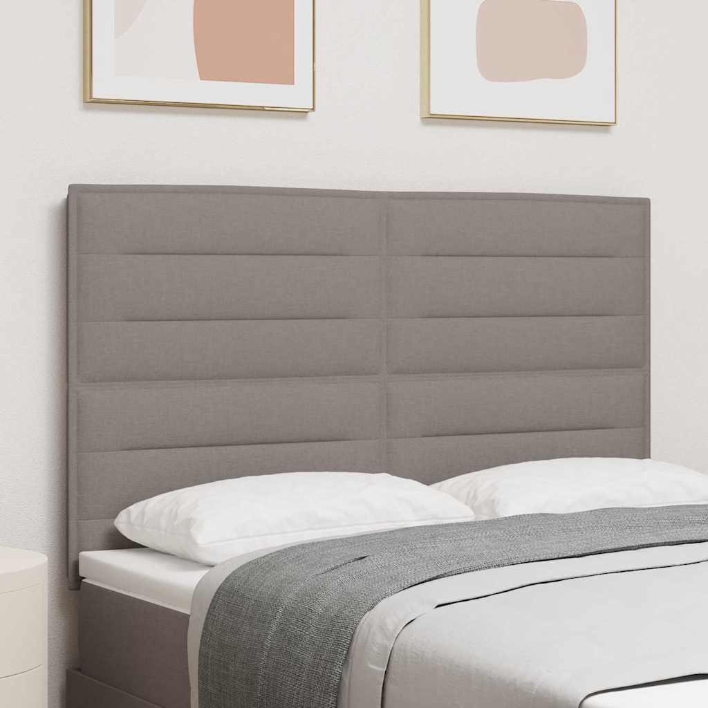 Vidaxl hoofdbord taupe stof