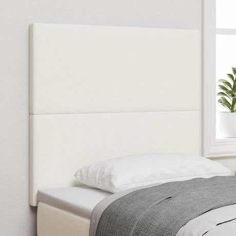 Vidaxl hoofdbord crème 80 cm katoen stof