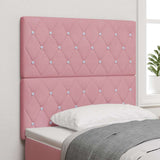 Vidaxl hoofdbord roze 90 cm fluweel