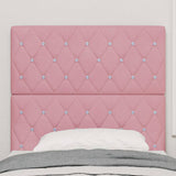 Vidaxl hoofdbord roze 90 cm fluweel