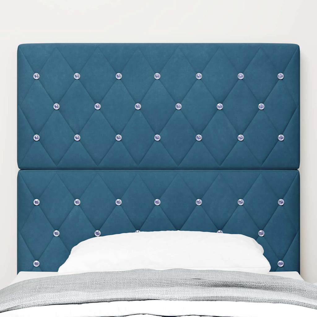Vidaxl hoofdbord donkerblauw 100 cm fluweel