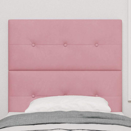 Vidaxl hoofdbord roze 80 cm fluweel