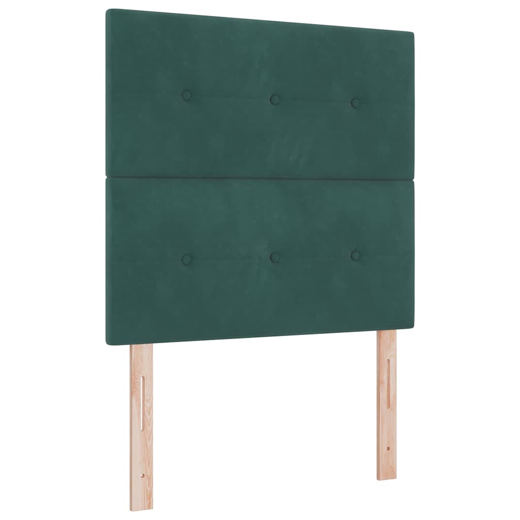 Vidaxl hoofdbord donkergroen 90 cm fluweel