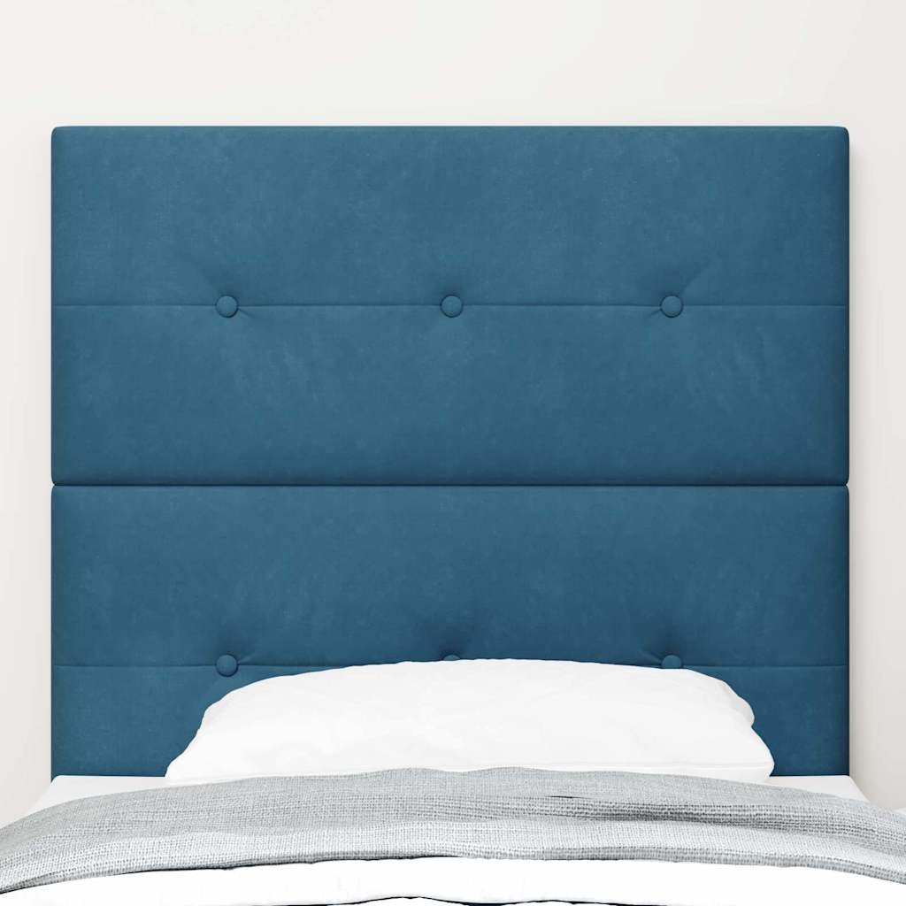 Vidaxl hoofdbord donkerblauw 90 cm fluweel