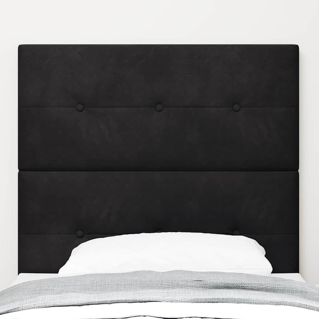 Vidaxl hoofdbord zwart 100 cm fluweel