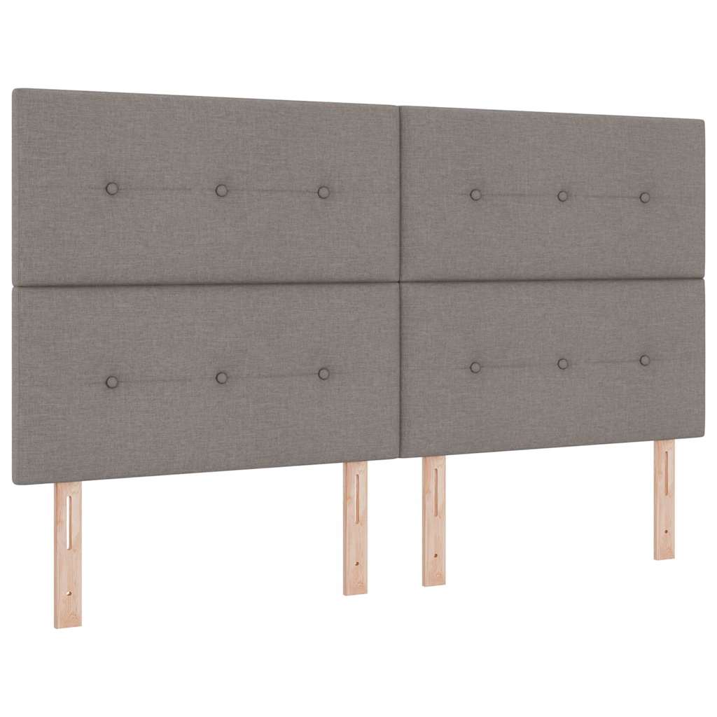Vidaxl in hoogte verstelbaar hoofdbord taupe stof
