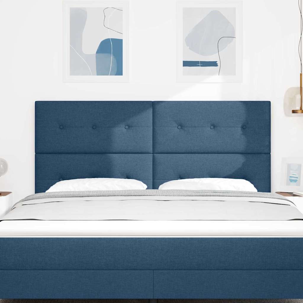 Vidaxl in hoogte verstelbaar hoofdbord blauw 180 cm stof