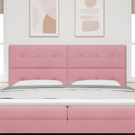 Vidaxl hoofdbord roze 200 cm fluweel