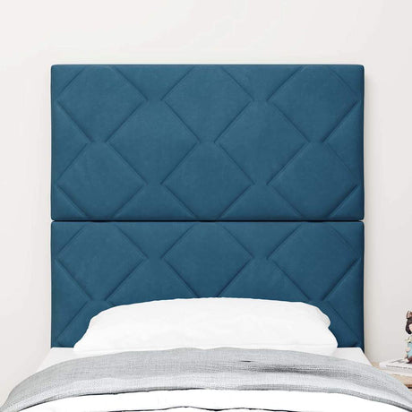 Vidaxl hoofdbord donkerblauw 80 cm fluweel