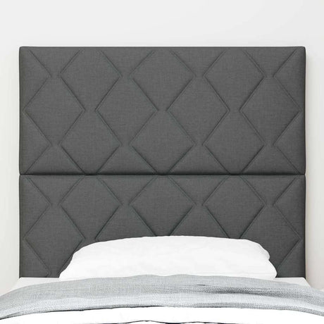 Vidaxl hoofdbord donkergrijs 90 cm stof