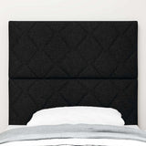 Vidaxl hoofdbord zwart 90 cm stof