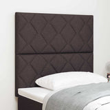 Vidaxl hoofdbord donkerbruin 90 cm stof