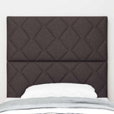 Vidaxl hoofdbord donkerbruin 90 cm stof