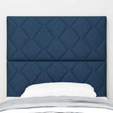 Vidaxl hoofdbord blauw 90 cm stof