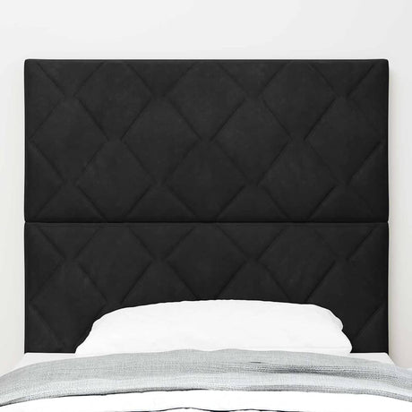 Vidaxl hoofdbord zwart 90 cm fluweel