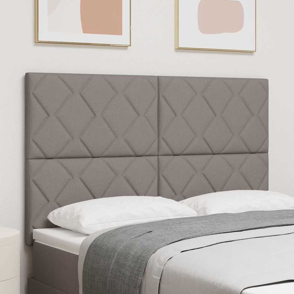 Vidaxl hoofdbord taupe stof