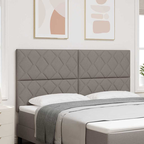 Vidaxl hoofdbord taupe stof