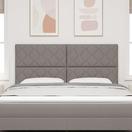 Vidaxl hoofdbord taupe stof
