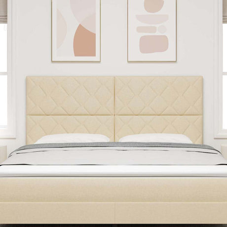 Vidaxl hoofdbord crème 180 cm stof
