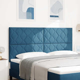 Vidaxl hoofdbord donkerblauw 180 cm fluweel