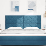 Vidaxl hoofdbord donkerblauw 180 cm fluweel