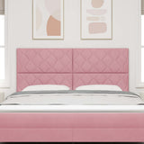 Vidaxl hoofdbord roze 180 cm fluweel