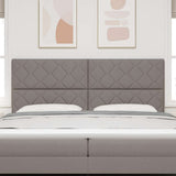 Vidaxl hoofdbord taupe stof